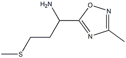 1-(3-methyl-1,2,4-oxadiazol-5-yl)-3-(methylsulfanyl)propan-1-amine