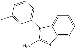 1-(3-methylphenyl)-1H-1,3-benzodiazol-2-amine,,结构式