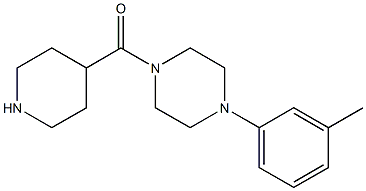 1-(3-methylphenyl)-4-(piperidin-4-ylcarbonyl)piperazine