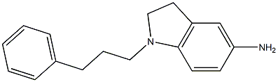 1-(3-phenylpropyl)-2,3-dihydro-1H-indol-5-amine,,结构式