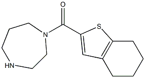 1-(4,5,6,7-tetrahydro-1-benzothiophen-2-ylcarbonyl)-1,4-diazepane,,结构式