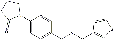 1-(4-{[(thiophen-3-ylmethyl)amino]methyl}phenyl)pyrrolidin-2-one Structure