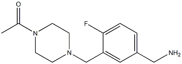 1-(4-{[5-(aminomethyl)-2-fluorophenyl]methyl}piperazin-1-yl)ethan-1-one