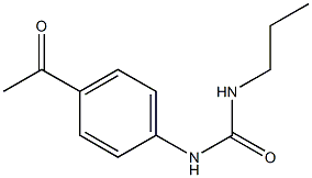 1-(4-acetylphenyl)-3-propylurea 化学構造式