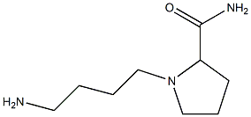 1-(4-aminobutyl)pyrrolidine-2-carboxamide 结构式