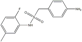 1-(4-aminophenyl)-N-(2-fluoro-5-methylphenyl)methanesulfonamide