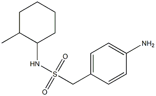 1-(4-aminophenyl)-N-(2-methylcyclohexyl)methanesulfonamide,,结构式