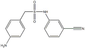 1-(4-aminophenyl)-N-(3-cyanophenyl)methanesulfonamide Struktur