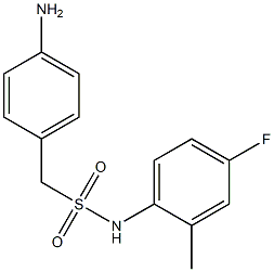 1-(4-aminophenyl)-N-(4-fluoro-2-methylphenyl)methanesulfonamide