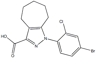 1-(4-bromo-2-chlorophenyl)-1,4,5,6,7,8-hexahydrocyclohepta[c]pyrazole-3-carboxylic acid