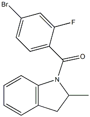 1-(4-bromo-2-fluorobenzoyl)-2-methylindoline|