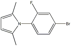 1-(4-bromo-2-fluorophenyl)-2,5-dimethyl-1H-pyrrole Structure