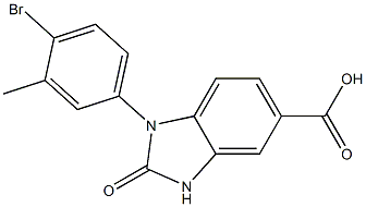 1-(4-bromo-3-methylphenyl)-2-oxo-2,3-dihydro-1H-1,3-benzodiazole-5-carboxylic acid Structure