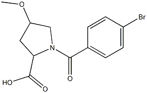 1-(4-bromobenzoyl)-4-methoxypyrrolidine-2-carboxylic acid