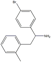 1-(4-bromophenyl)-2-(2-methylphenyl)ethanamine Struktur