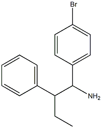 1-(4-bromophenyl)-2-phenylbutan-1-amine,,结构式