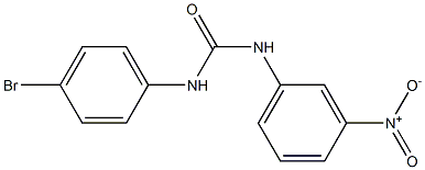 1-(4-bromophenyl)-3-(3-nitrophenyl)urea,,结构式
