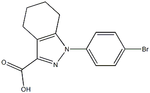 1-(4-bromophenyl)-4,5,6,7-tetrahydro-1H-indazole-3-carboxylic acid Structure