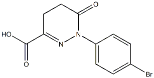 1-(4-bromophenyl)-6-oxo-1,4,5,6-tetrahydropyridazine-3-carboxylic acid 化学構造式