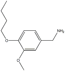 1-(4-butoxy-3-methoxyphenyl)methanamine 化学構造式