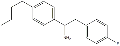 1-(4-butylphenyl)-2-(4-fluorophenyl)ethan-1-amine 结构式