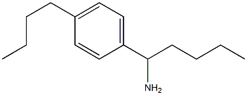 1-(4-butylphenyl)pentan-1-amine 结构式