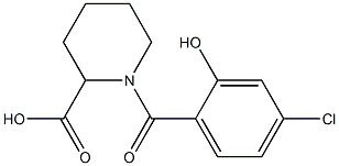  1-(4-chloro-2-hydroxybenzoyl)piperidine-2-carboxylic acid