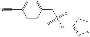 1-(4-cyanophenyl)-N-(1,3,4-thiadiazol-2-yl)methanesulfonamide Structure
