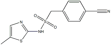 1-(4-cyanophenyl)-N-(5-methyl-1,3-thiazol-2-yl)methanesulfonamide