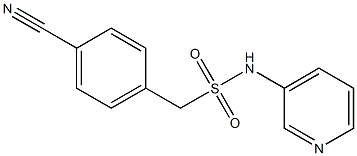 1-(4-cyanophenyl)-N-(pyridin-3-yl)methanesulfonamide,,结构式
