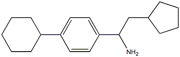 1-(4-cyclohexylphenyl)-2-cyclopentylethan-1-amine Structure