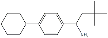 1-(4-cyclohexylphenyl)-3,3-dimethylbutan-1-amine Structure