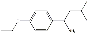 1-(4-ethoxyphenyl)-3-methylbutan-1-amine Struktur