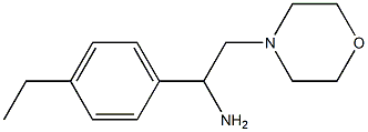 1-(4-ethylphenyl)-2-(morpholin-4-yl)ethan-1-amine Structure