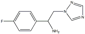 1-(4-fluorophenyl)-2-(1H-1,2,4-triazol-1-yl)ethanamine Struktur