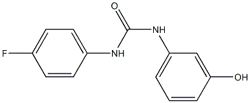 1-(4-fluorophenyl)-3-(3-hydroxyphenyl)urea Structure