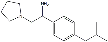 1-(4-isobutylphenyl)-2-pyrrolidin-1-ylethanamine 化学構造式