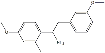 1-(4-methoxy-2-methylphenyl)-2-(3-methoxyphenyl)ethan-1-amine Structure