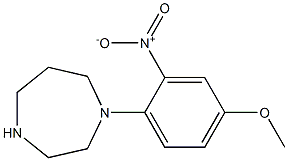 1-(4-methoxy-2-nitrophenyl)-1,4-diazepane Struktur