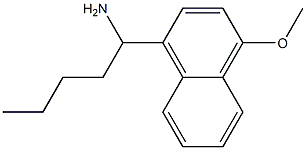 1-(4-methoxynaphthalen-1-yl)pentan-1-amine Structure