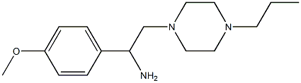  1-(4-methoxyphenyl)-2-(4-propylpiperazin-1-yl)ethanamine
