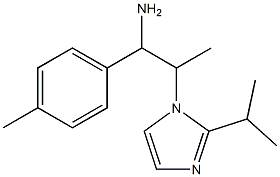 1-(4-methylphenyl)-2-[2-(propan-2-yl)-1H-imidazol-1-yl]propan-1-amine 结构式