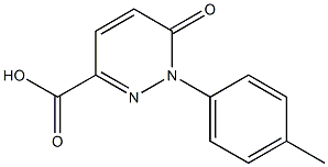 1-(4-methylphenyl)-6-oxo-1,6-dihydropyridazine-3-carboxylic acid Struktur
