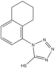 1-(5,6,7,8-tetrahydronaphthalen-1-yl)-1H-1,2,3,4-tetrazole-5-thiol 结构式