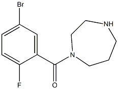 1-(5-bromo-2-fluorobenzoyl)-1,4-diazepane Structure