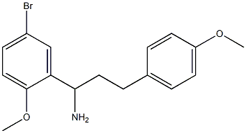 1-(5-bromo-2-methoxyphenyl)-3-(4-methoxyphenyl)propan-1-amine Structure