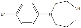 1-(5-bromopyridin-2-yl)-1,4-diazepane 化学構造式