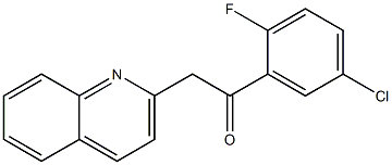 1-(5-chloro-2-fluorophenyl)-2-(quinolin-2-yl)ethan-1-one 结构式