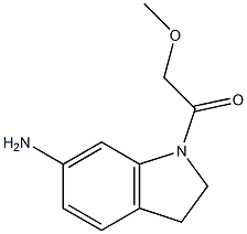 1-(6-amino-2,3-dihydro-1H-indol-1-yl)-2-methoxyethan-1-one 结构式