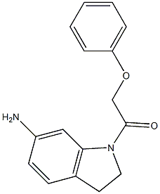 1-(6-amino-2,3-dihydro-1H-indol-1-yl)-2-phenoxyethan-1-one Structure